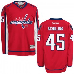 Authentic Reebok Adult Cameron Schilling Home Jersey - NHL 45 Washington Capitals