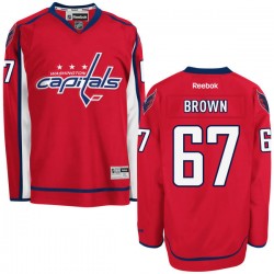 Authentic Reebok Adult Chris Brown Home Jersey - NHL 67 Washington Capitals