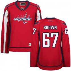 Authentic Reebok Women's Chris Brown Home Jersey - NHL 67 Washington Capitals