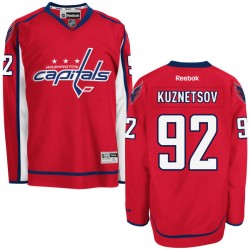 Authentic Reebok Adult Evgeny Kuznetsov Home Jersey - NHL 92 Washington Capitals