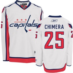 Authentic Reebok Adult Jason Chimera Away Jersey - NHL 25 Washington Capitals