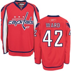Authentic Reebok Adult Joel Ward Home Jersey - NHL 42 Washington Capitals