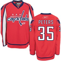 Authentic Reebok Adult Justin Peters Home Jersey - NHL 35 Washington Capitals