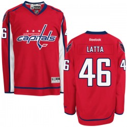 Authentic Reebok Adult Michael Latta Home Jersey - NHL 46 Washington Capitals