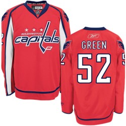 Authentic Reebok Adult Mike Green Red Home Jersey - NHL 52 Washington Capitals