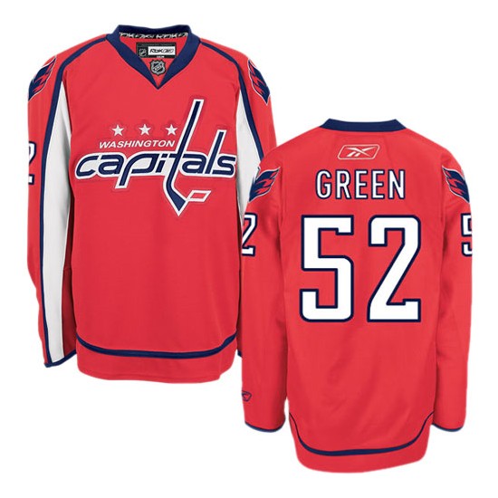 Premier Reebok Adult Mike Green Red Home Jersey - NHL 52 Washington Capitals