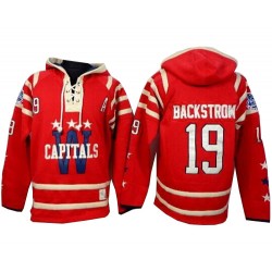 Authentic Old Time Hockey Adult Nicklas Backstrom 2015 Winter Classic Sawyer Hooded Sweatshirt Jersey - NHL 19 Washington Capita