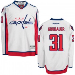 Authentic Reebok Adult Philipp Grubauer Away Jersey - NHL 31 Washington Capitals