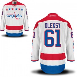 Authentic Reebok Adult Steve Oleksy Alternate Jersey - NHL 61 Washington Capitals
