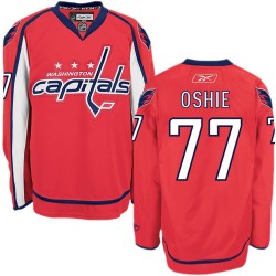 Authentic Reebok Youth T.J. Oshie Home Jersey - NHL 77 Washington Capitals