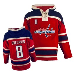 Authentic Old Time Hockey Youth Alex Ovechkin Sawyer Hooded Sweatshirt Jersey - NHL 8 Washington Capitals