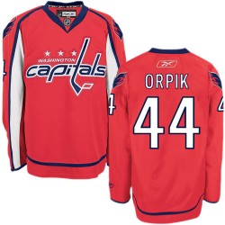 Authentic Reebok Adult Brooks Orpik Home Jersey - NHL 44 Washington Capitals
