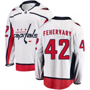 Breakaway Fanatics Branded Youth Martin Fehervary White Away Jersey - NHL Washington Capitals