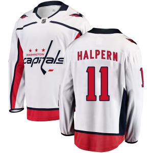 Breakaway Fanatics Branded Youth Jeff Halpern White Away Jersey - NHL Washington Capitals