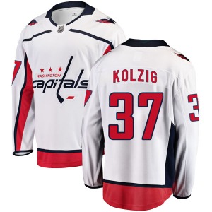 Breakaway Fanatics Branded Youth Olaf Kolzig White Away Jersey - NHL Washington Capitals