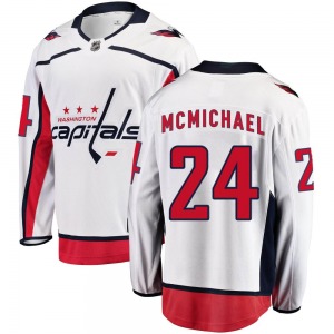 Breakaway Fanatics Branded Youth Connor McMichael White Away Jersey - NHL Washington Capitals