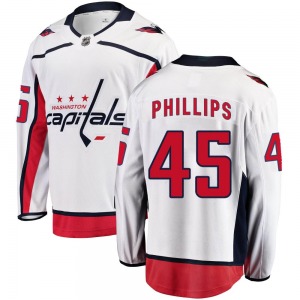Breakaway Fanatics Branded Youth Matthew Phillips White Away Jersey - NHL Washington Capitals