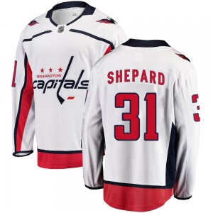 Breakaway Fanatics Branded Youth Hunter Shepard White Away Jersey - NHL Washington Capitals