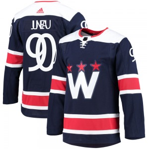 Authentic Adidas Youth Joe Juneau Navy 2020/21 Alternate Primegreen Pro Jersey - NHL Washington Capitals