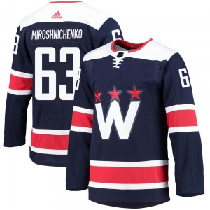 Authentic Adidas Youth Ivan Miroshnichenko Navy 2020/21 Alternate Primegreen Pro Jersey - NHL Washington Capitals