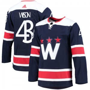 Authentic Adidas Youth Tom Wilson Navy 2020/21 Alternate Primegreen Pro Jersey - NHL Washington Capitals