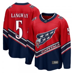 Breakaway Fanatics Branded Youth Rod Langway Red 2020/21 Special Edition Jersey - NHL Washington Capitals