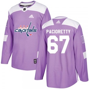 Authentic Adidas Youth Max Pacioretty Purple Fights Cancer Practice Jersey - NHL Washington Capitals