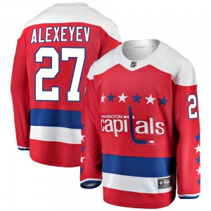Breakaway Fanatics Branded Youth Alexander Alexeyev Red Alternate Jersey - NHL Washington Capitals