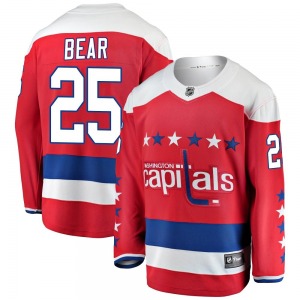 Breakaway Fanatics Branded Youth Ethan Bear Red Alternate Jersey - NHL Washington Capitals