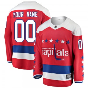 Breakaway Fanatics Branded Youth Custom Red Custom Alternate Jersey - NHL Washington Capitals