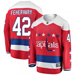 Breakaway Fanatics Branded Youth Martin Fehervary Red Alternate Jersey - NHL Washington Capitals
