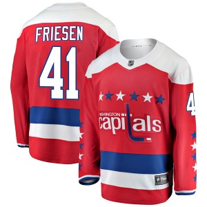 Breakaway Fanatics Branded Youth Jeff Friesen Red Alternate Jersey - NHL Washington Capitals