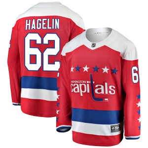 Breakaway Fanatics Branded Youth Carl Hagelin Red Alternate Jersey - NHL Washington Capitals