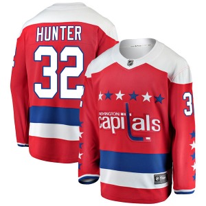 Breakaway Fanatics Branded Youth Dale Hunter Red Alternate Jersey - NHL Washington Capitals