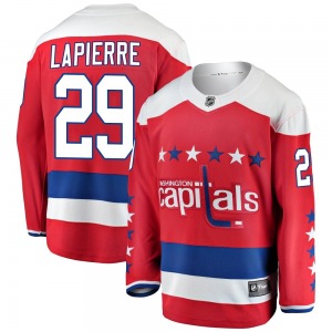Breakaway Fanatics Branded Youth Hendrix Lapierre Red Alternate Jersey - NHL Washington Capitals