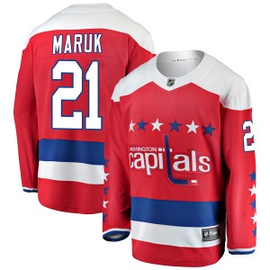 Breakaway Fanatics Branded Youth Dennis Maruk Red Alternate Jersey - NHL Washington Capitals