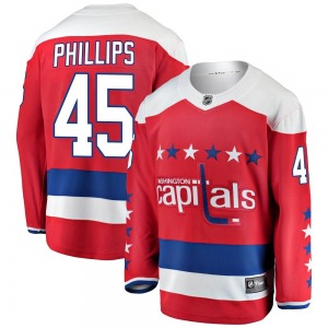 Breakaway Fanatics Branded Youth Matthew Phillips Red Alternate Jersey - NHL Washington Capitals