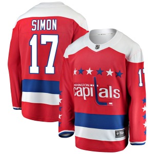 Breakaway Fanatics Branded Youth Chris Simon Red Alternate Jersey - NHL Washington Capitals