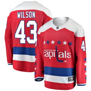 Breakaway Fanatics Branded Youth Tom Wilson Red Alternate Jersey - NHL Washington Capitals
