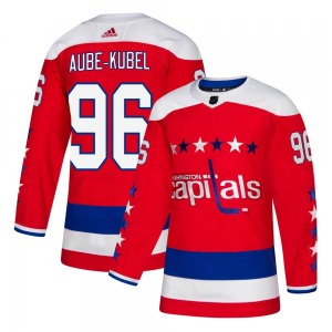 Authentic Adidas Youth Nicolas Aube-Kubel Red Alternate Jersey - NHL Washington Capitals