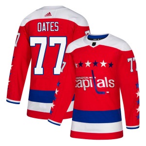 Authentic Adidas Youth Adam Oates Red Alternate Jersey - NHL Washington Capitals