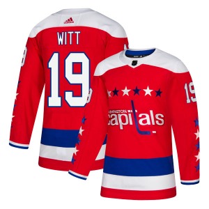 Authentic Adidas Youth Brendan Witt Red Alternate Jersey - NHL Washington Capitals