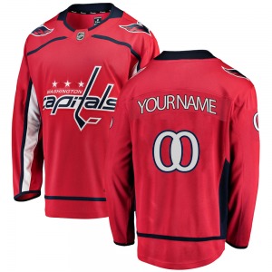Breakaway Fanatics Branded Youth Custom Red Custom Home Jersey - NHL Washington Capitals