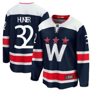 Premier Fanatics Branded Youth Dale Hunter Navy zied Breakaway 2020/21 Alternate Jersey - NHL Washington Capitals