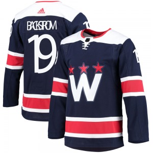 Authentic Adidas Adult Nicklas Backstrom Navy 2020/21 Alternate Primegreen Pro Jersey - NHL Washington Capitals