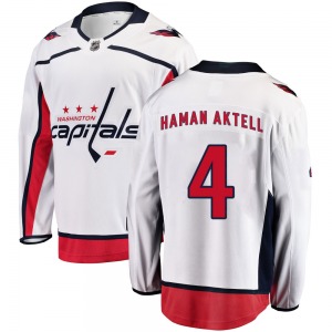 Breakaway Fanatics Branded Youth Hardy Haman Aktell White Away Jersey - NHL Washington Capitals