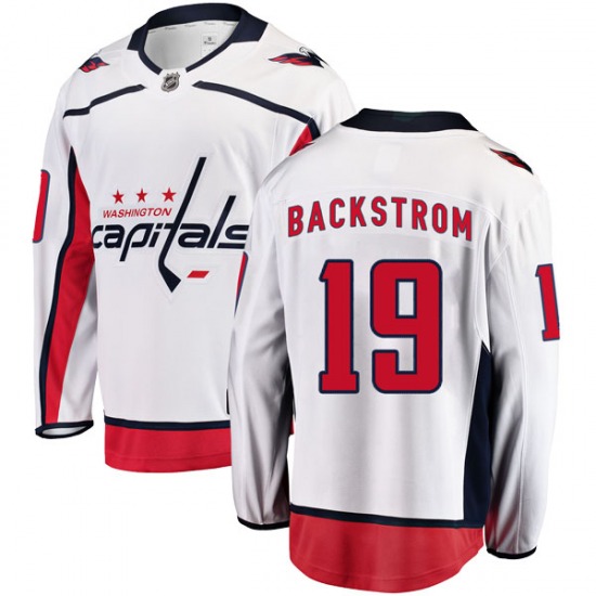 Breakaway Fanatics Branded Youth Nicklas Backstrom White Away Jersey - NHL Washington Capitals