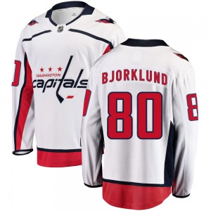 Breakaway Fanatics Branded Youth Garin Bjorklund White Away Jersey - NHL Washington Capitals
