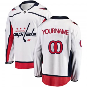 Breakaway Fanatics Branded Youth Custom White Custom Away Jersey - NHL Washington Capitals