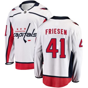 Breakaway Fanatics Branded Youth Jeff Friesen White Away Jersey - NHL Washington Capitals